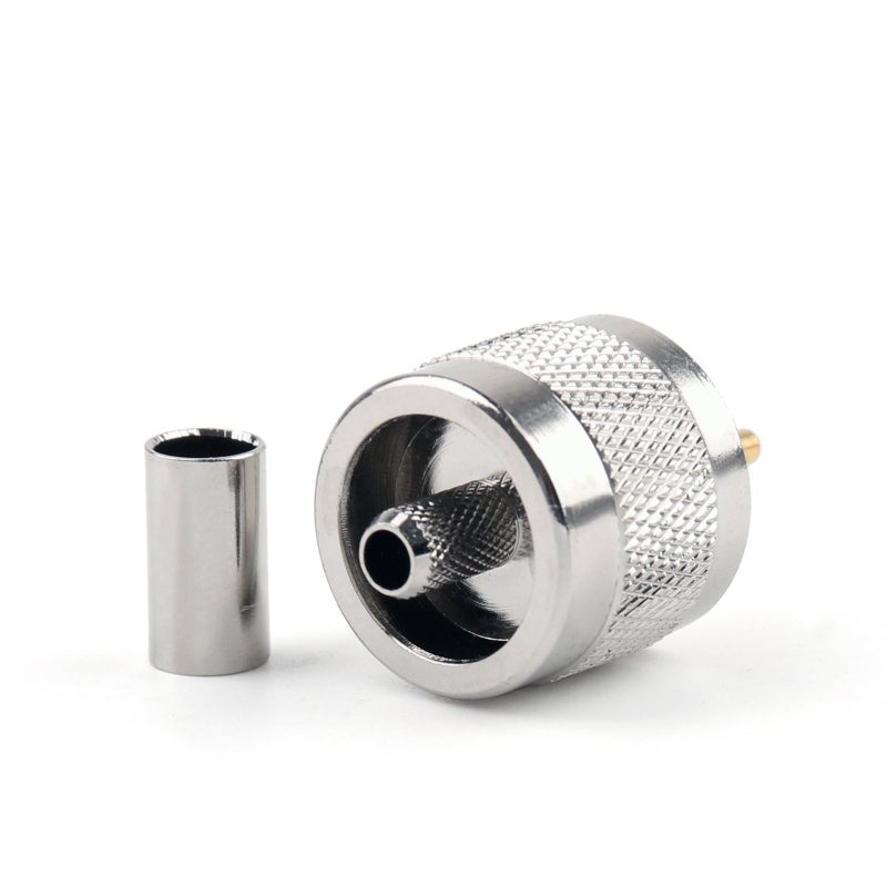 Areyourshop 10Pcs Connector UHF Male PL259 Plug Crimp RG58 RG142 LMR195 Cable Straight - Image 3